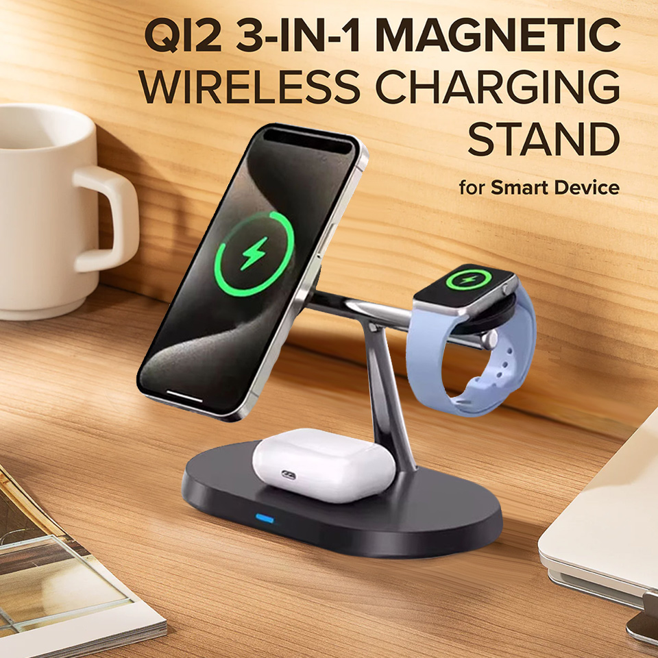 Smartwatch Watches Compatible With Iphone - Caricatore Wireless Magnetico 3 in 1