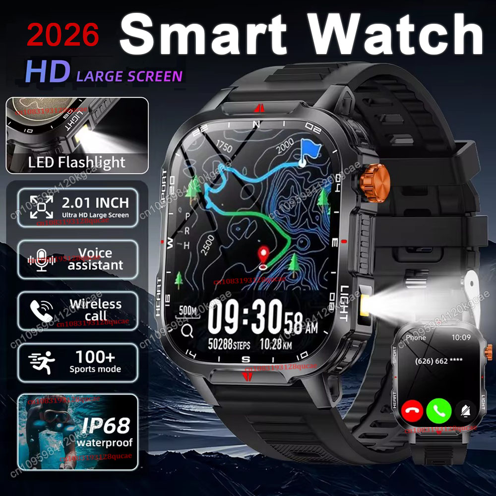 Smartwatch Rugged Watches For Men - Nuovo Smartwatch Militare Robusto 2026 con