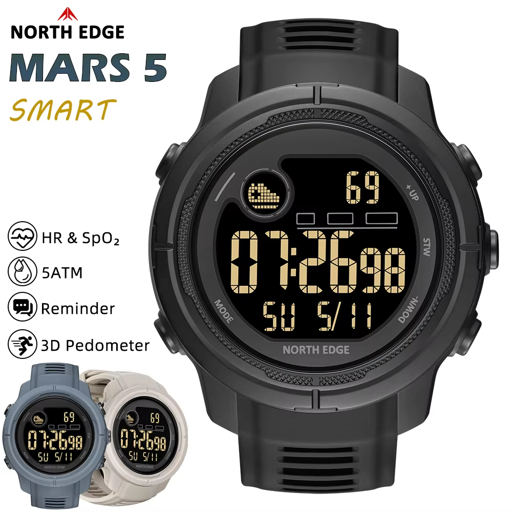 Smartwatch New Watches For Men - NORTH EDGE NUOVO MARS 5 Orologio