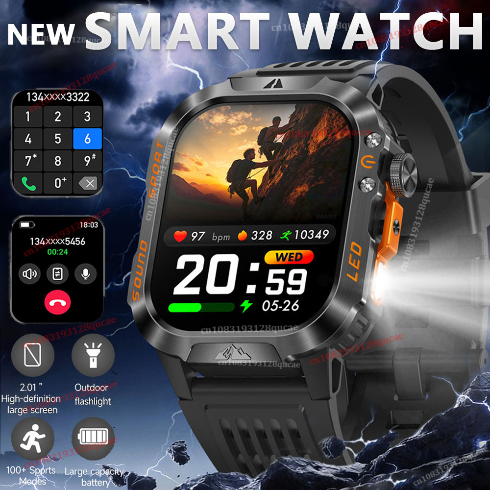 Smartwatch Rugged Watches For Men - Smartwatch Militare Robusto GPS 2026 da