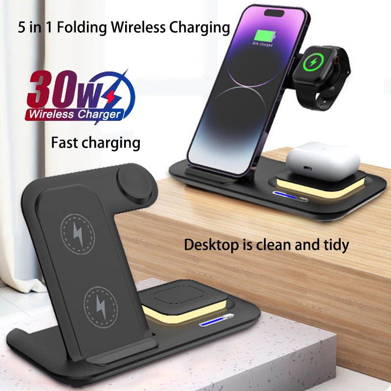 Smartwatch Watches Compatible With Iphone - Stazione di Ricarica Wireless Pieghevole 3