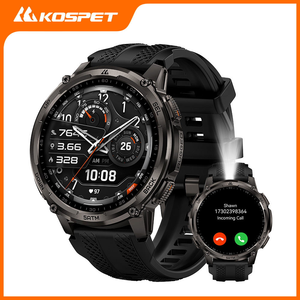 Smartwatch Rugged Watches For Men - KOSPET TANK T4C Smartwatch Orologio robusto