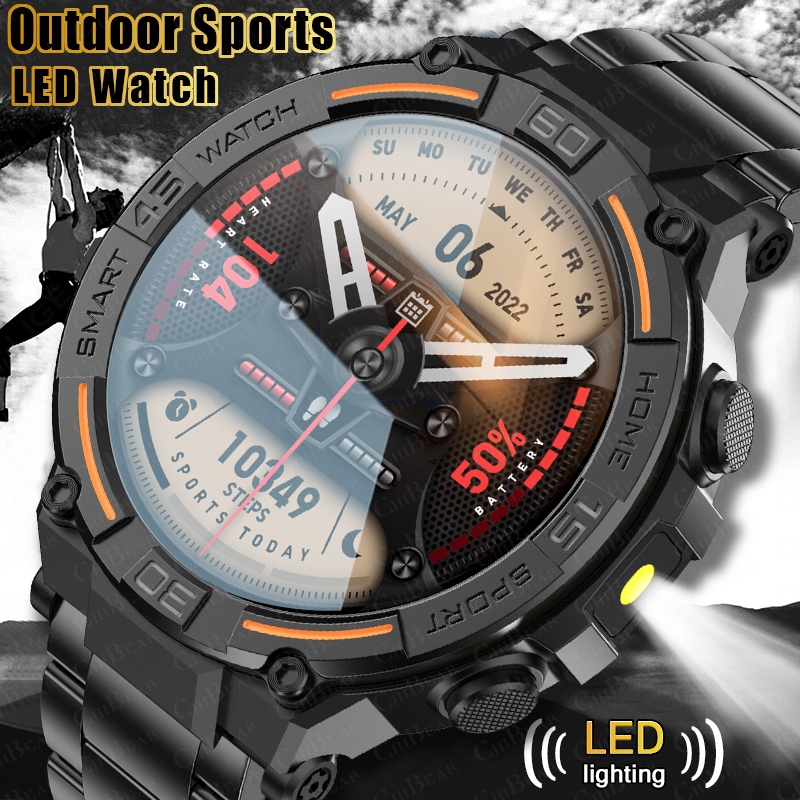 Smartwatch Rugged Watches For Men - Smartwatch robusto militare da esterno da
