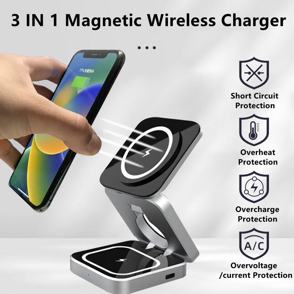 Smartwatch Watches Compatible With Iphone - Stazione di ricarica rapida standard wireless