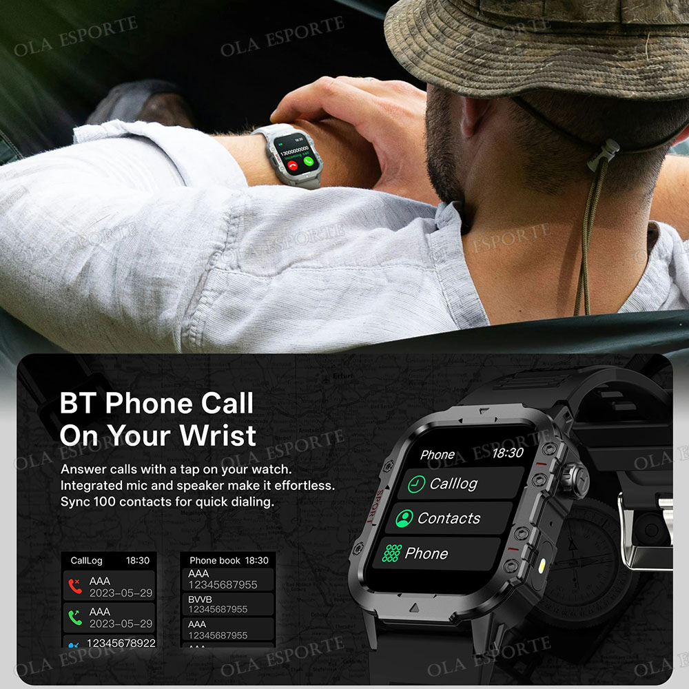 Nuovo Smartwatch Militare Robu - Smartwatch Rugged Watches For Men recensione e prezzo
