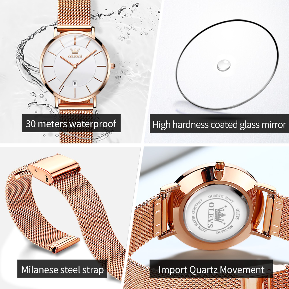 OLEVS Orologio da donna 5869 O - Ladies Fashion Watch recensione e prezzo