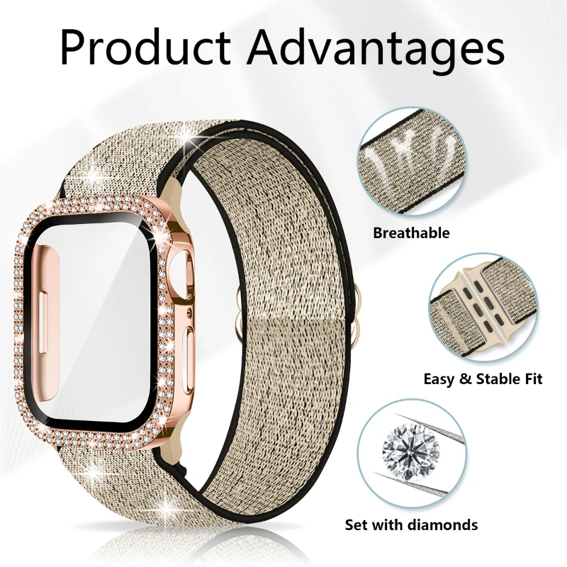 Fascia + Custodia per Apple Wa - Smartwatch Watches For Women recensione e prezzo