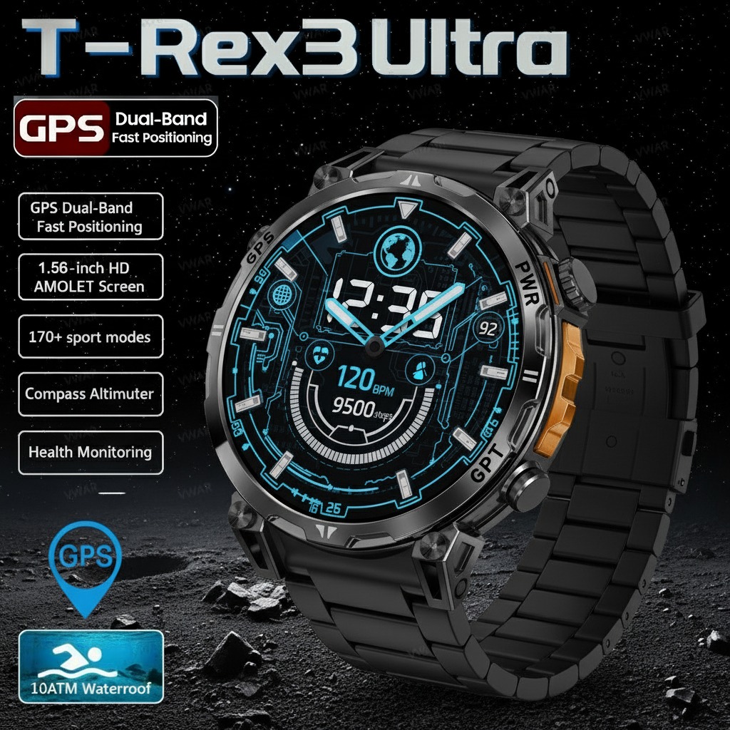 2026 Nuovo T-Rex 3 Pro GPS mil - Huawei Smartwatch Watch Fit recensione e prezzo