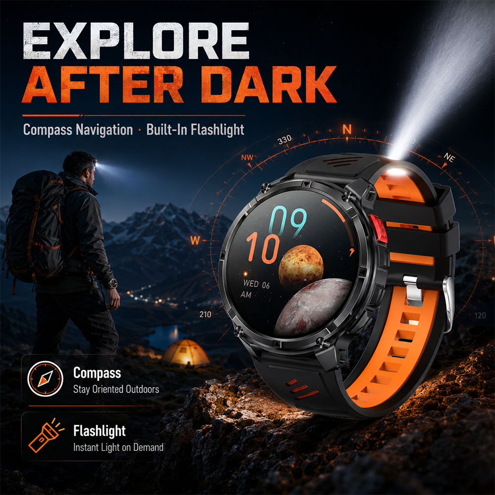 Smartwatch YAOCX AMOLED per Uo - Smartwatch Rugged Watches For Men recensione e prezzo