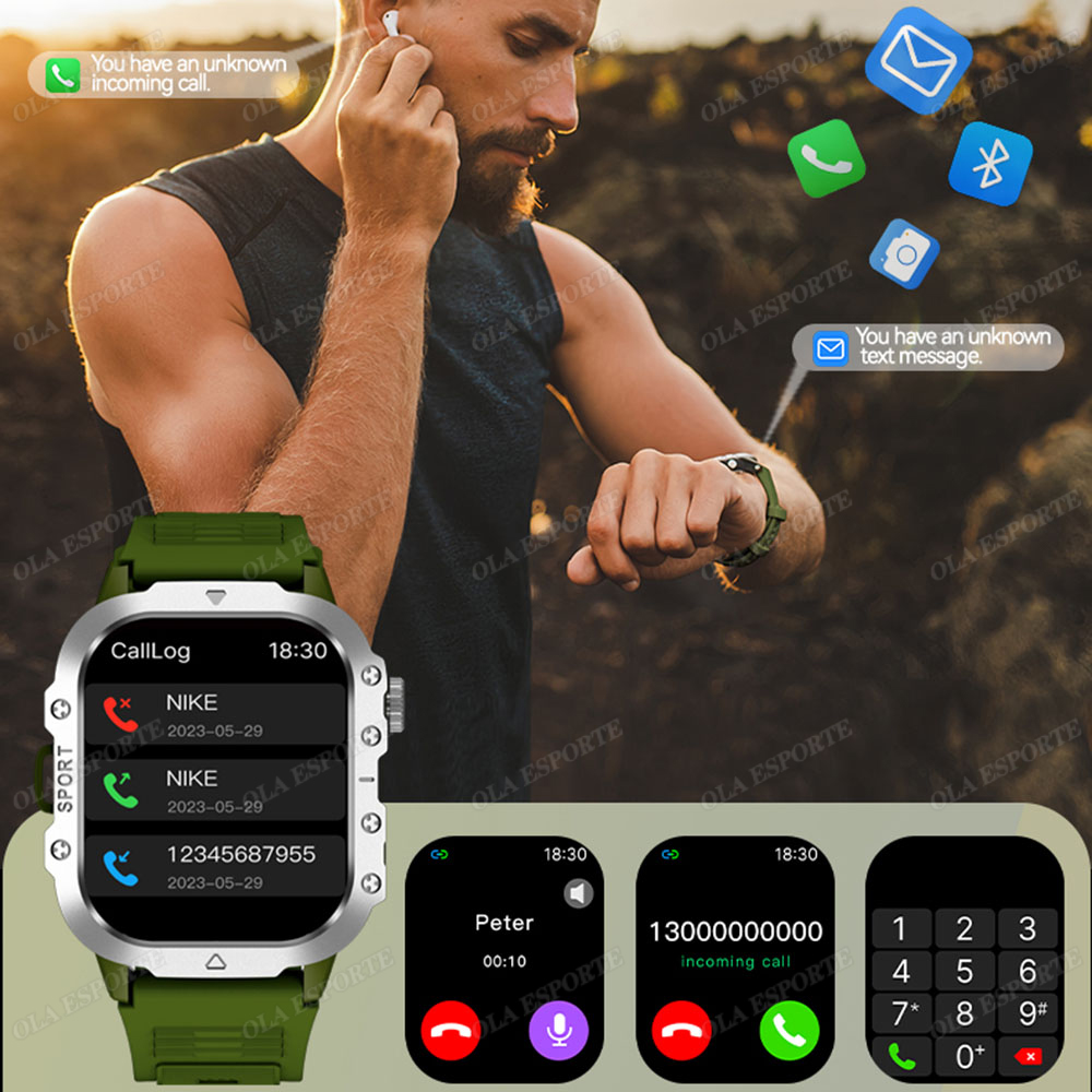 Nuovo Smartwatch Militare Robu - Smartwatch Rugged Watches For Men recensione e prezzo