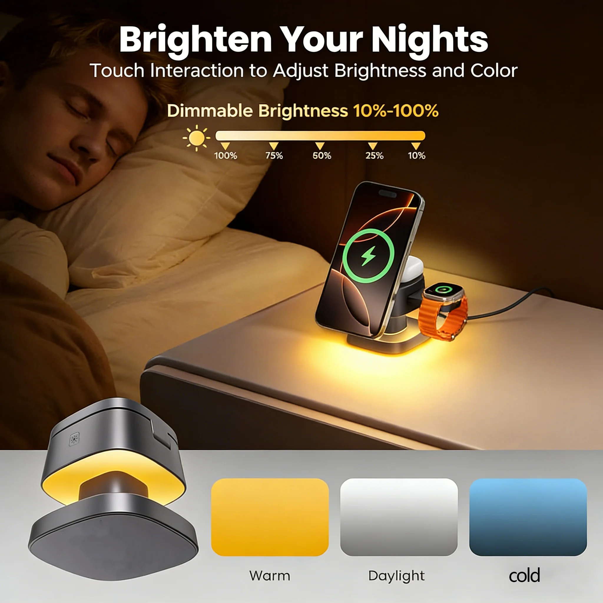 TIMESS Night Light Mashroom Ca - Smartwatch Watches Compatible With Iphone recensione e prezzo